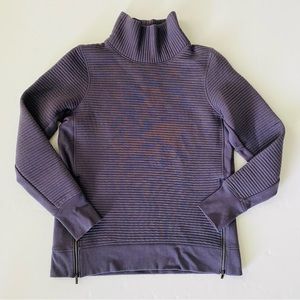 All in Motion | Textured Mock Neck Side Zipper Pullover GUC S